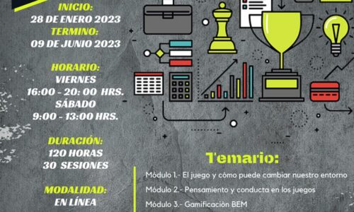 DIPLOMADO EN DISEÑO DE JUEGOS Y GAMIFICACIÓN